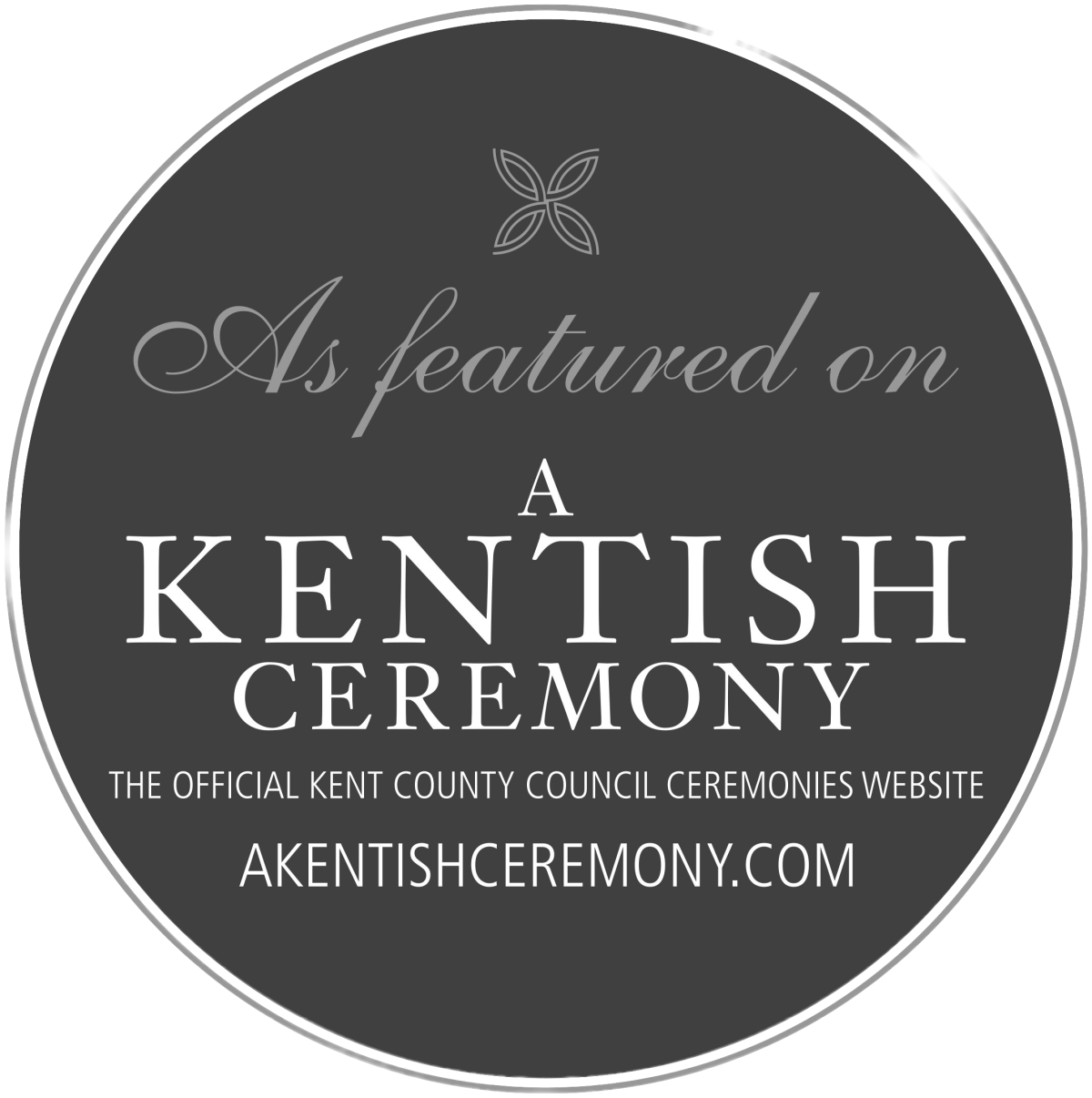 a kentish ceremony feature badge.