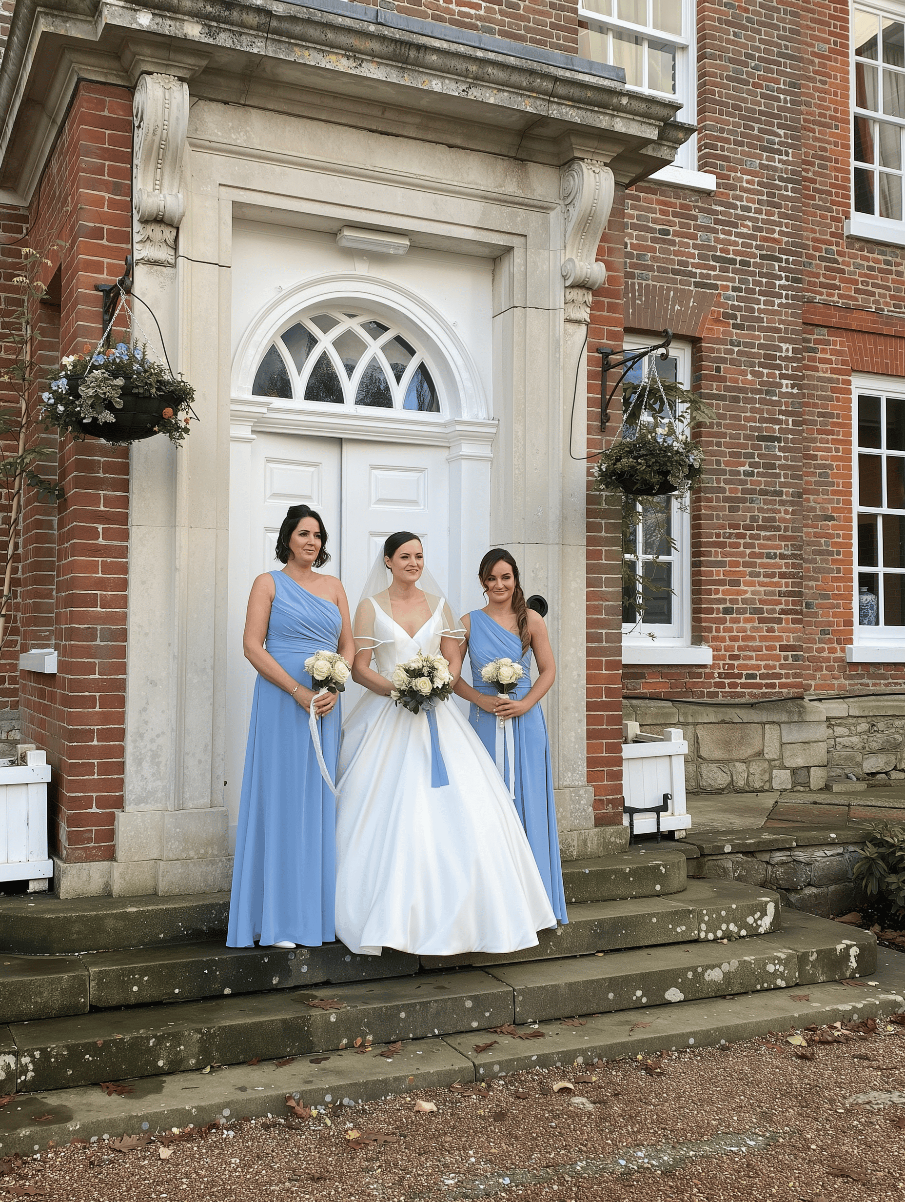 Natasha on her wedding day at Chilston Park Hotel with bridal hair and makeup created by Glamour Brides.