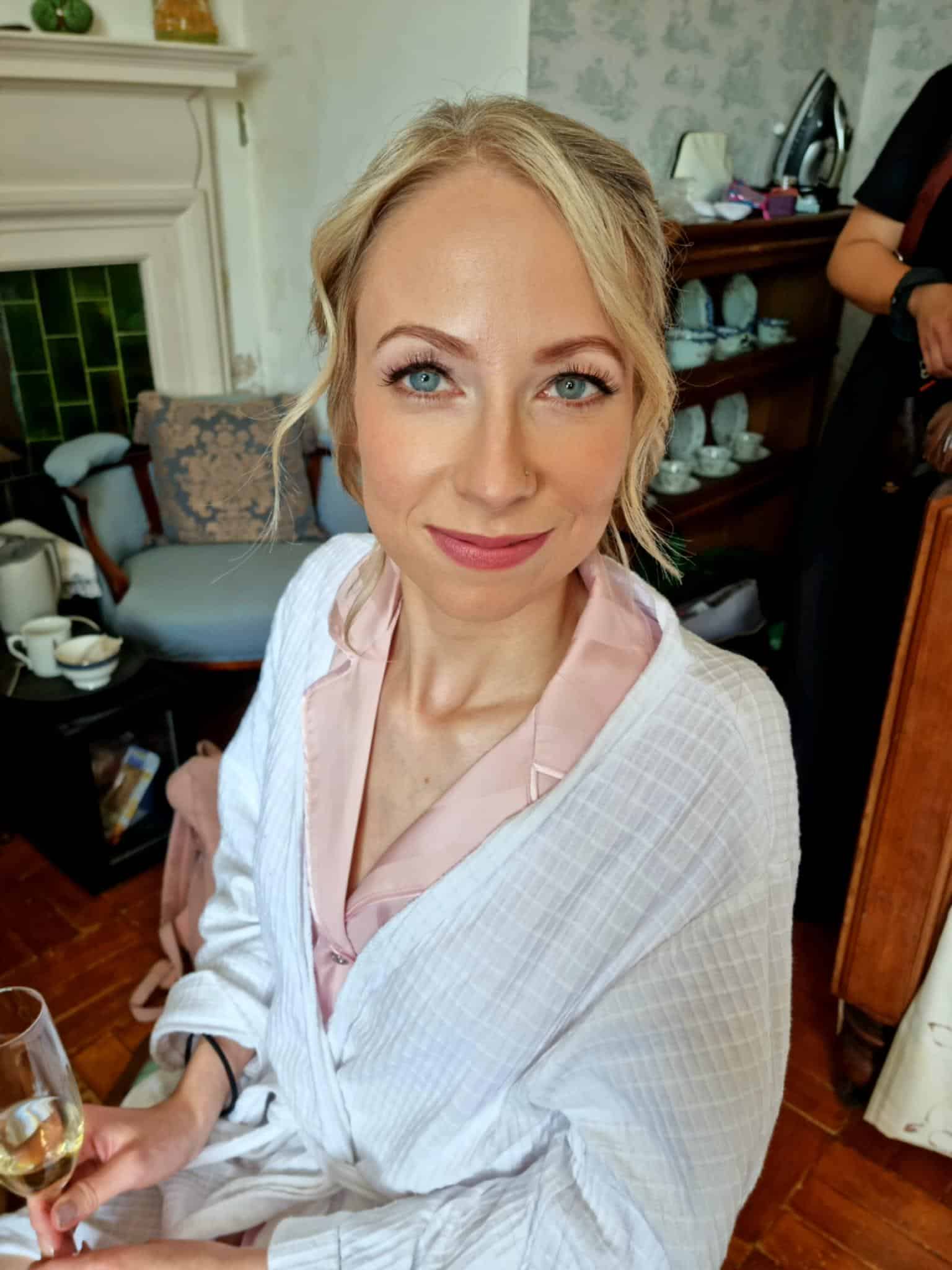 Stephanie’s Beautiful Bridal Styling at Bilsington Priory Stephanie on her wedding day at Bilsington Priory with bridal hair and makeup created by Glamour Brides.